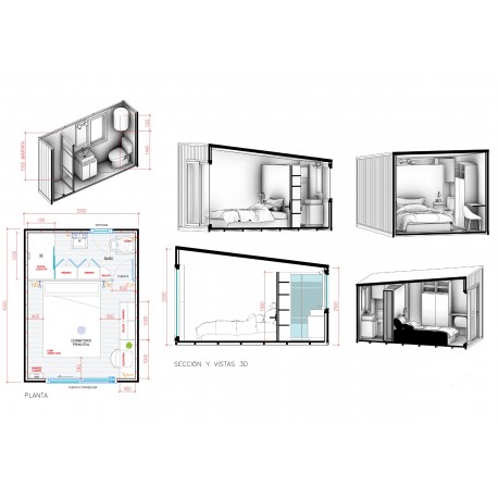 mobil home suite hôtel 1 chambre